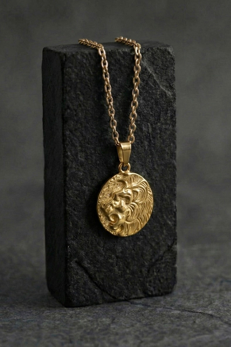 Lion Coin Pendant - Coda Jewelry