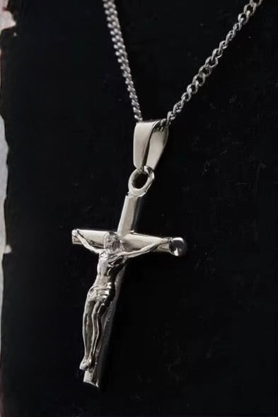 Steel Crucifix pendant - Coda Jewelry