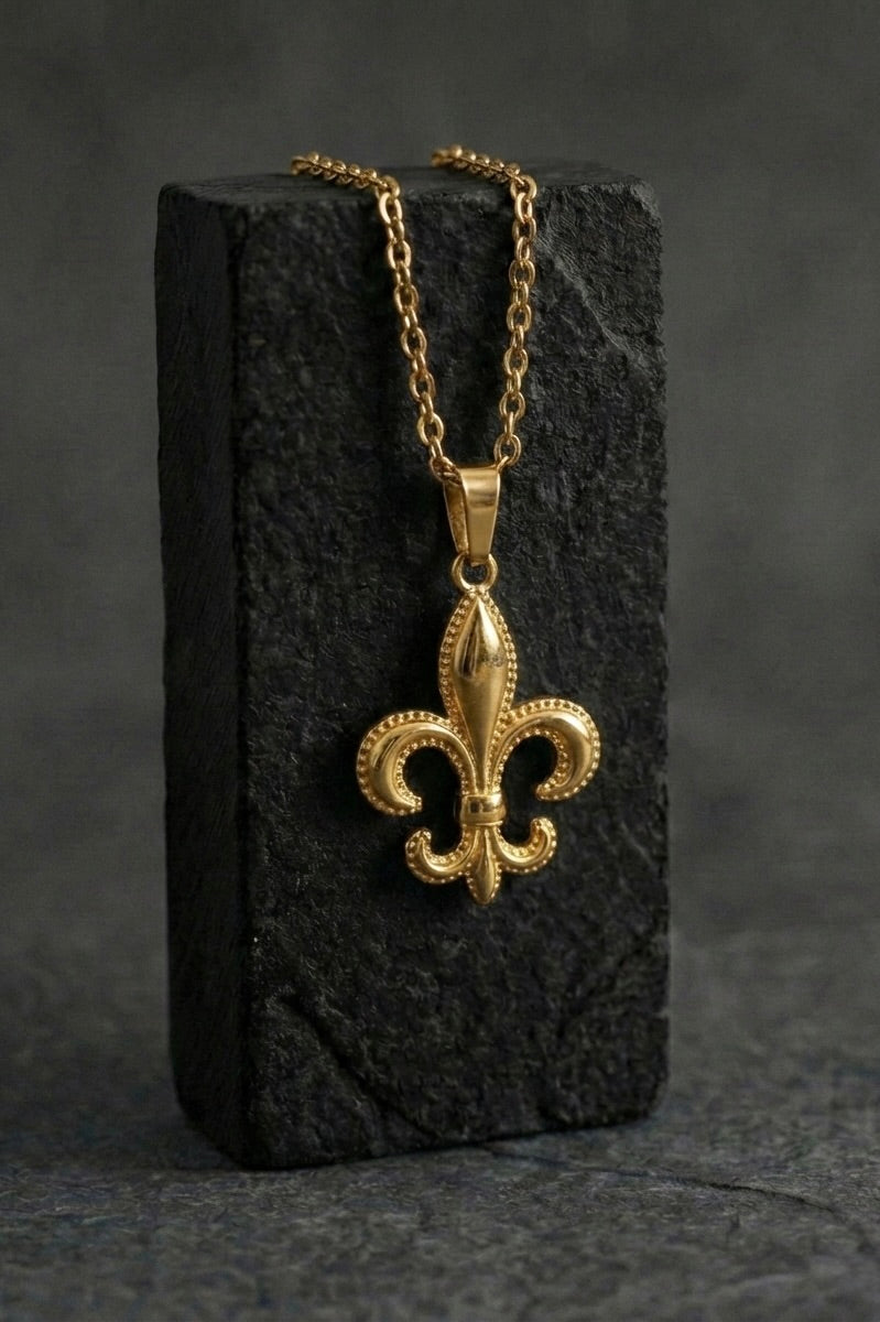 Fleur-de-Lis Saint Pendant - Coda Jewelry