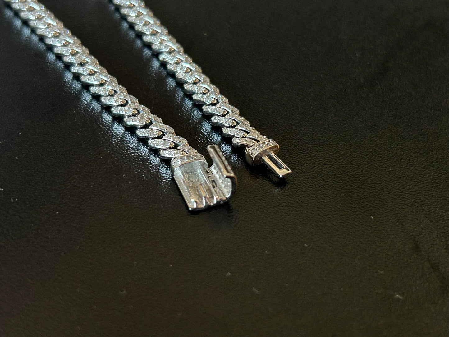 Moissanite Cuban Link Bracelet | Silver - Coda Jewelry