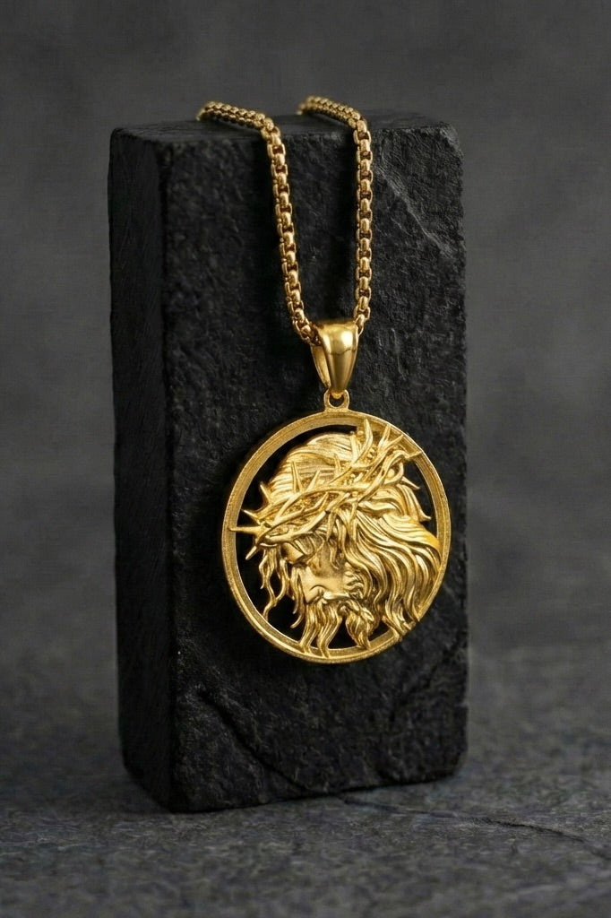Jesus Head Pendant - Coda Jewelry