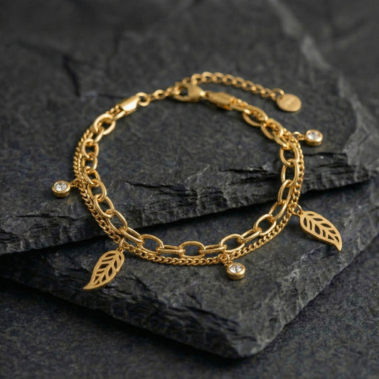 Leaf Stone bracelet