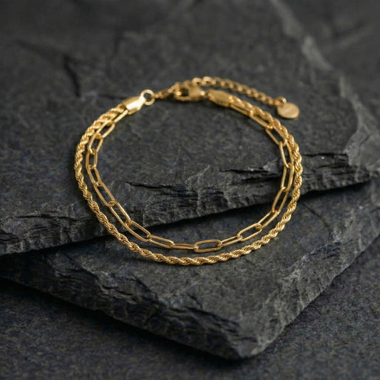 Rope link bracelet