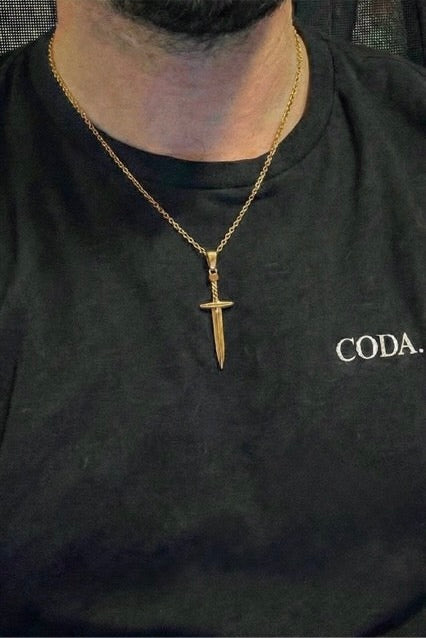 Gold Sword Pendant