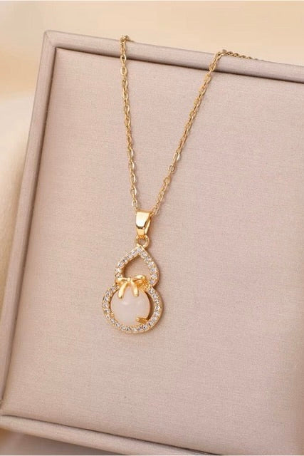 Ribbon Stone Pendant - Coda Jewelry