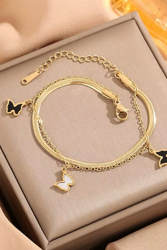 Black White Butterfly bracelet
