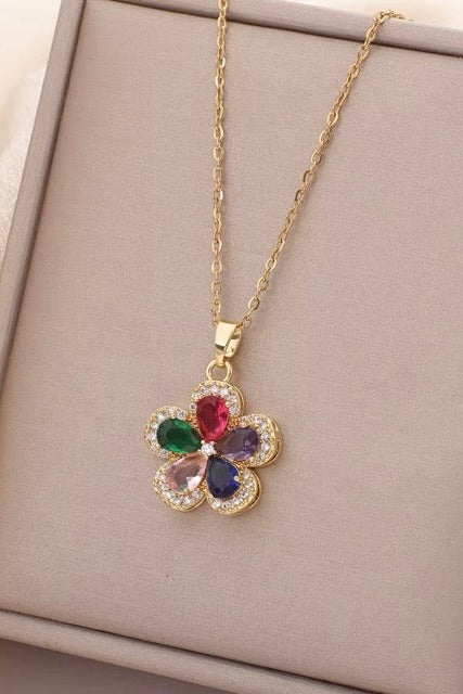 Colored Clover pendant - Coda Jewelry