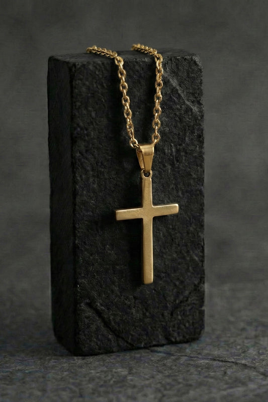 Gold Minimalistic Cross pendant