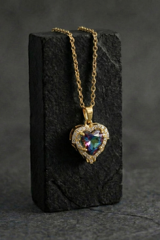 Heart stone pendant - Coda Jewelry