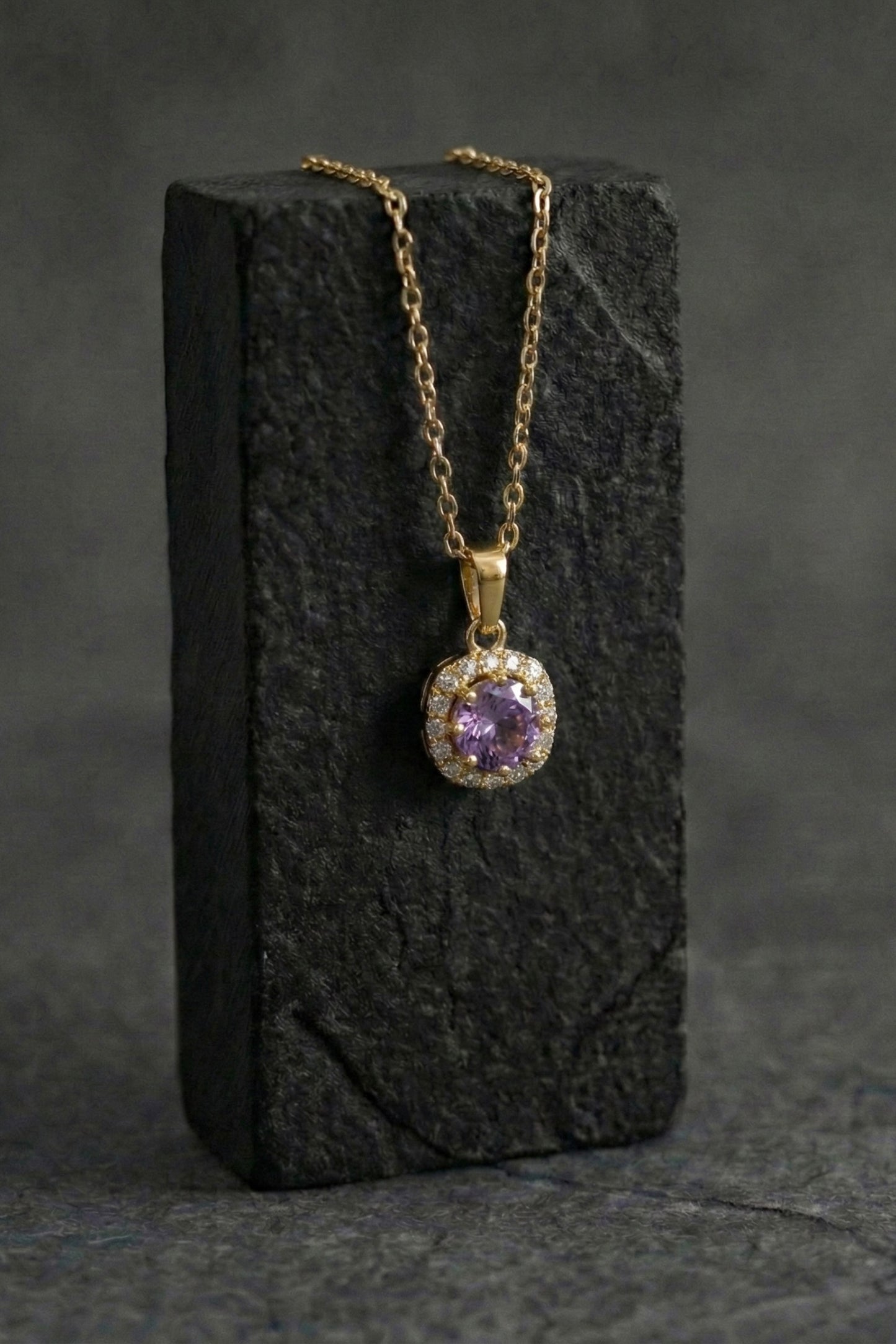 Purple stone pendant - Coda Jewelry