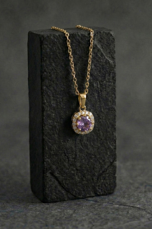 Purple stone pendant - Coda Jewelry