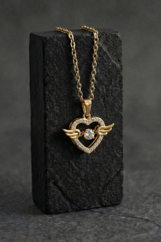 Heart wings pendant - Coda Jewelry