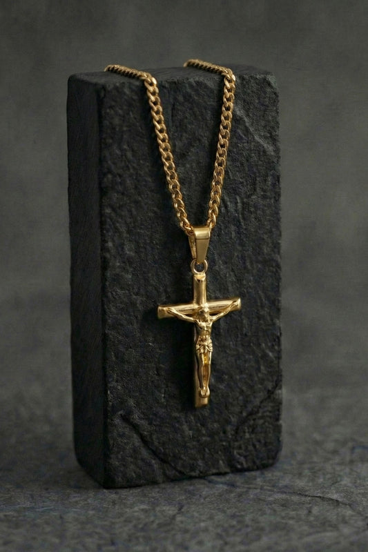 Gold Crucifix Pendant