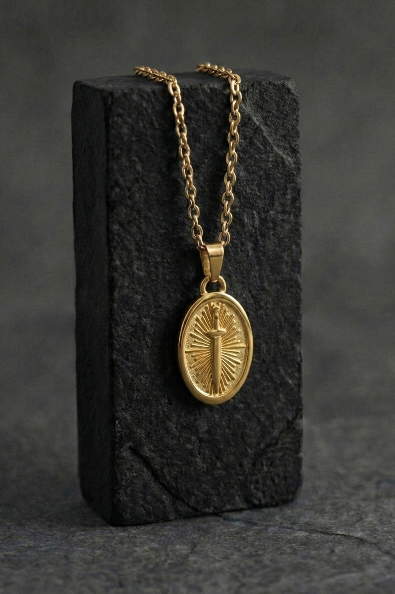 Sword Coin pendant - Coda Jewelry