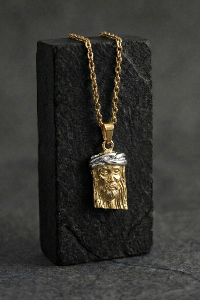 Jesus Head Pendant - Coda Jewelry