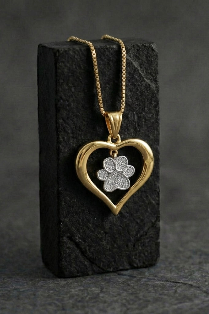 Heart Paw pendant - Coda Jewelry