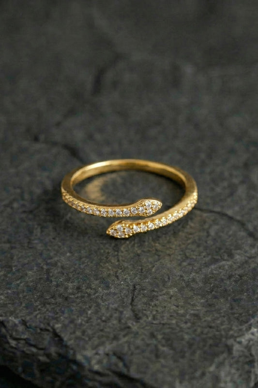 Snake stone ring