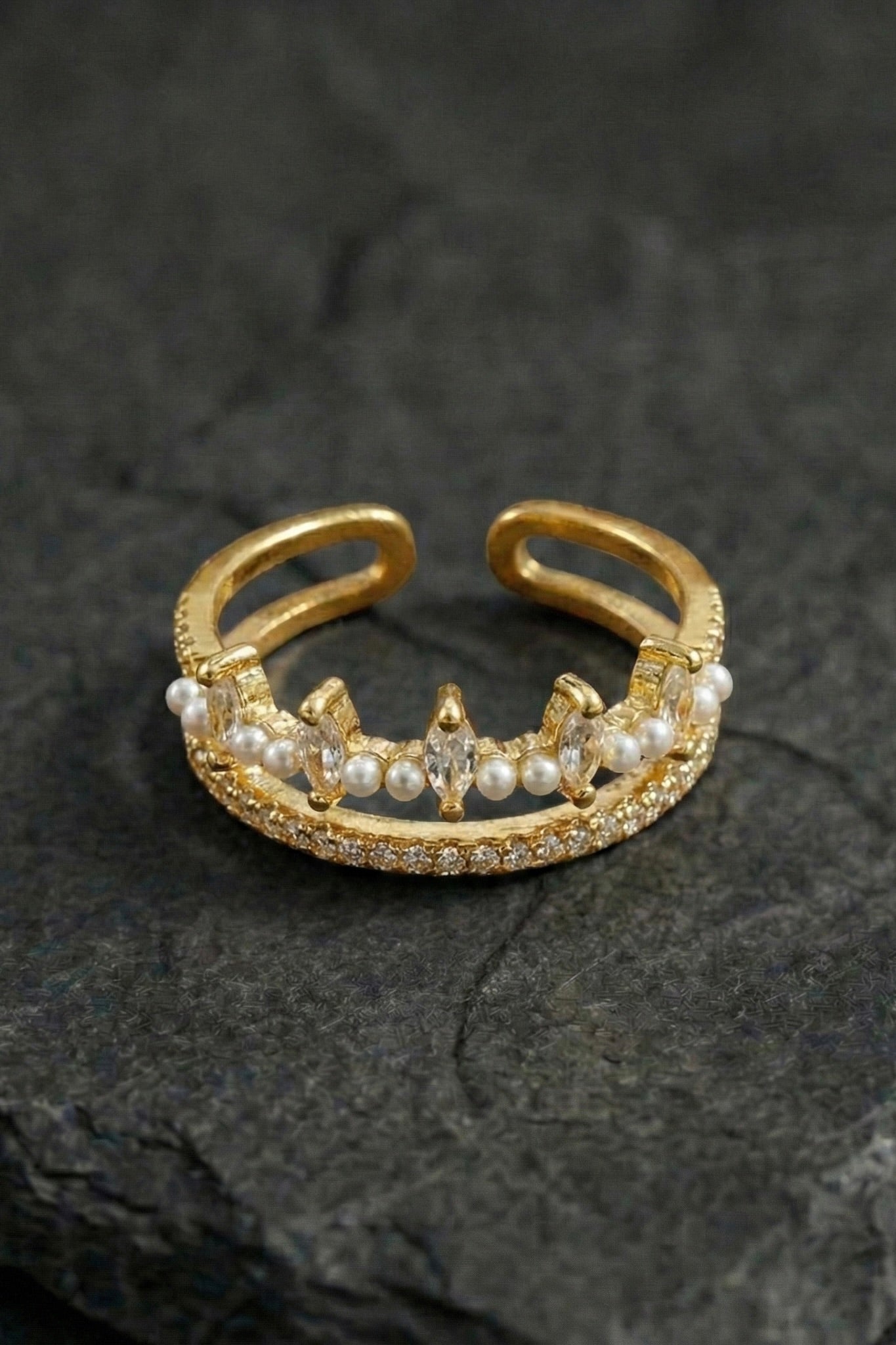 Diamond crown ring - Coda Jewelry