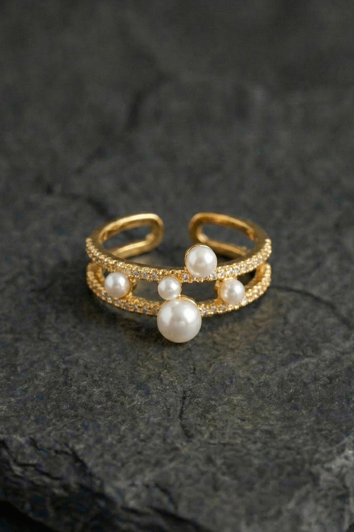 Pearl stone ring - Coda Jewelry