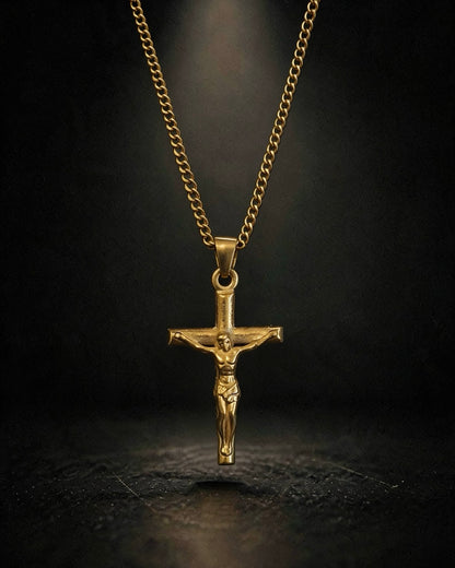 Gold Crucifix Pendant