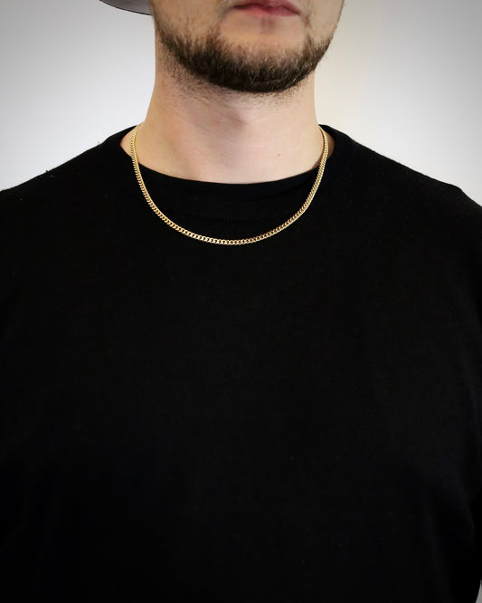 Curb Cuban Link Chain | 4mm - 14k Gold - Coda Jewelry