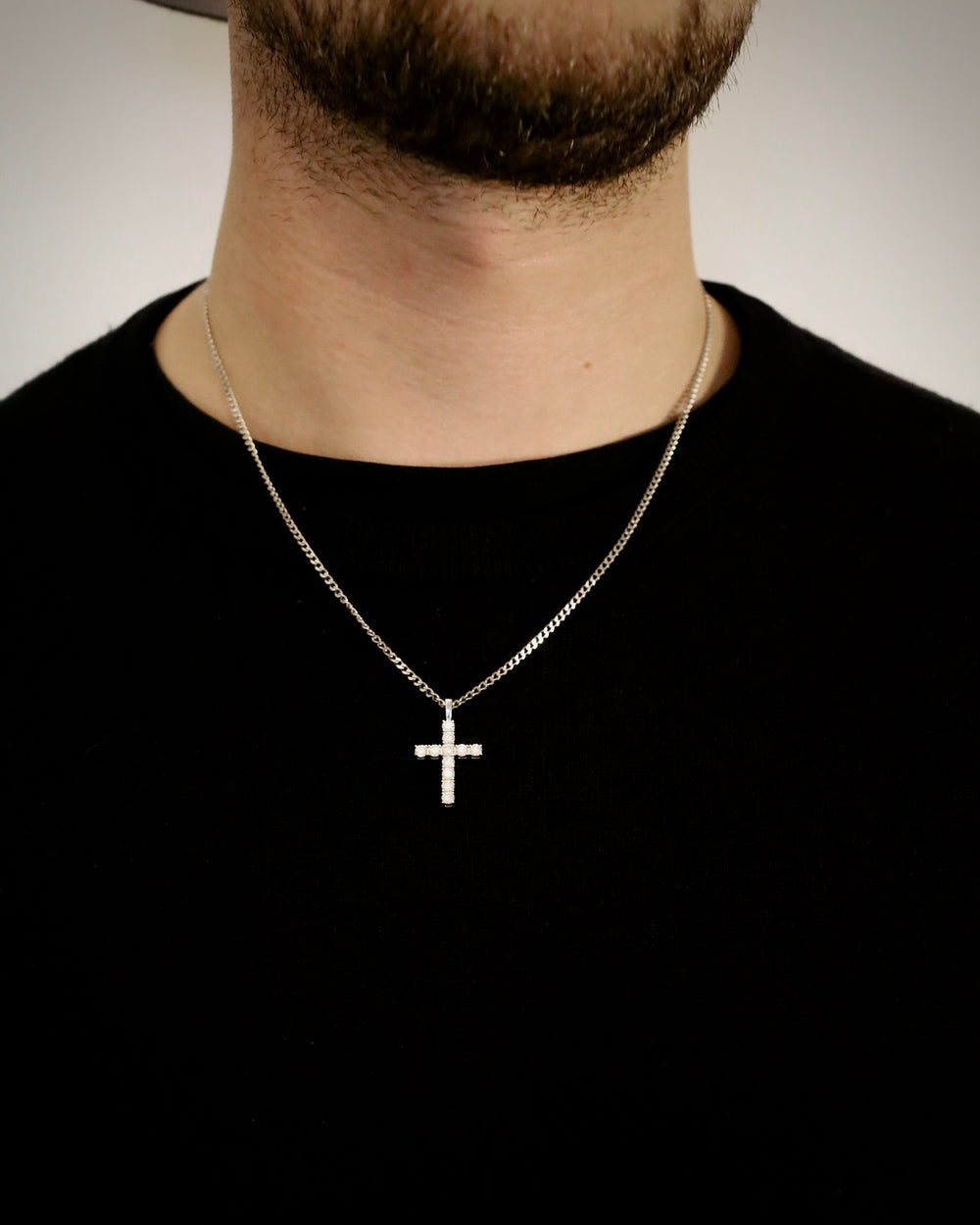 Diamond Cross Pendant | Silver - Coda Jewelry