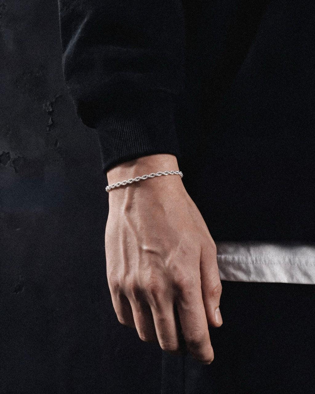 Silver Rope Bracelet