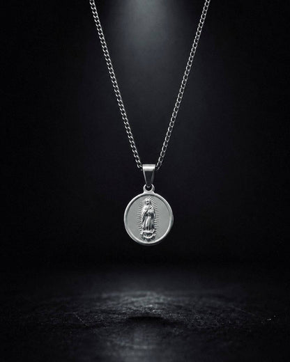 Silver Holy Mary Coin Pendant - Coda Jewelry