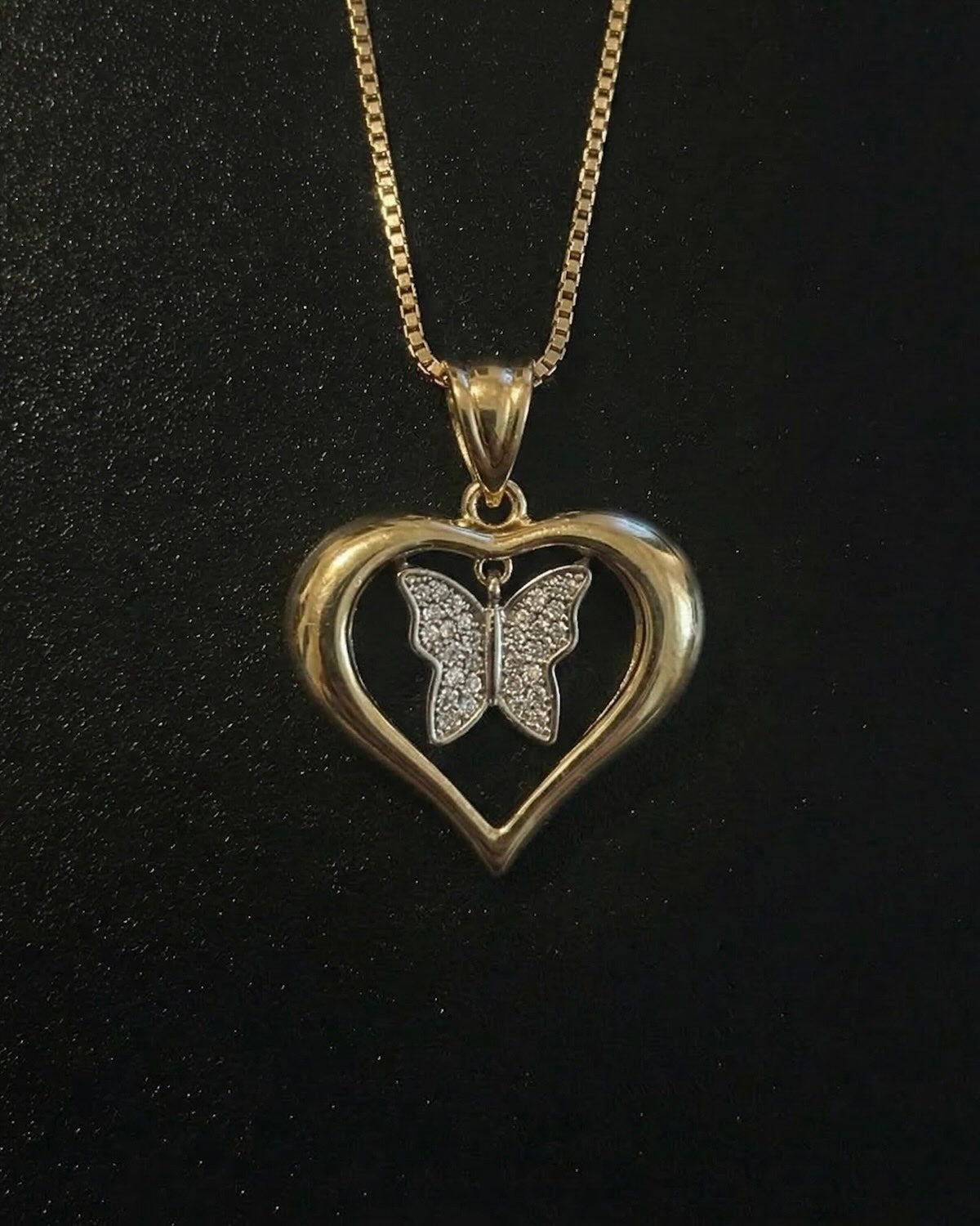 Heart Butterfly pendant - Coda Jewelry