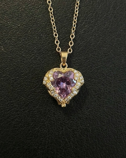 Heart stone pendant - Coda Jewelry