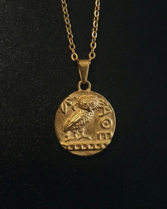 Vintage Owl Coin Pendant - Coda Jewelry