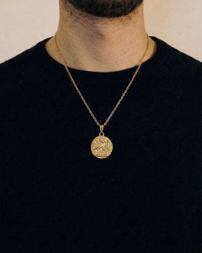 Vintage Owl Coin Pendant - Coda Jewelry