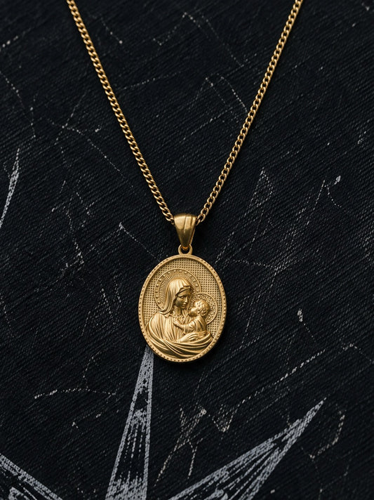Gold Baby Jesus Pendant