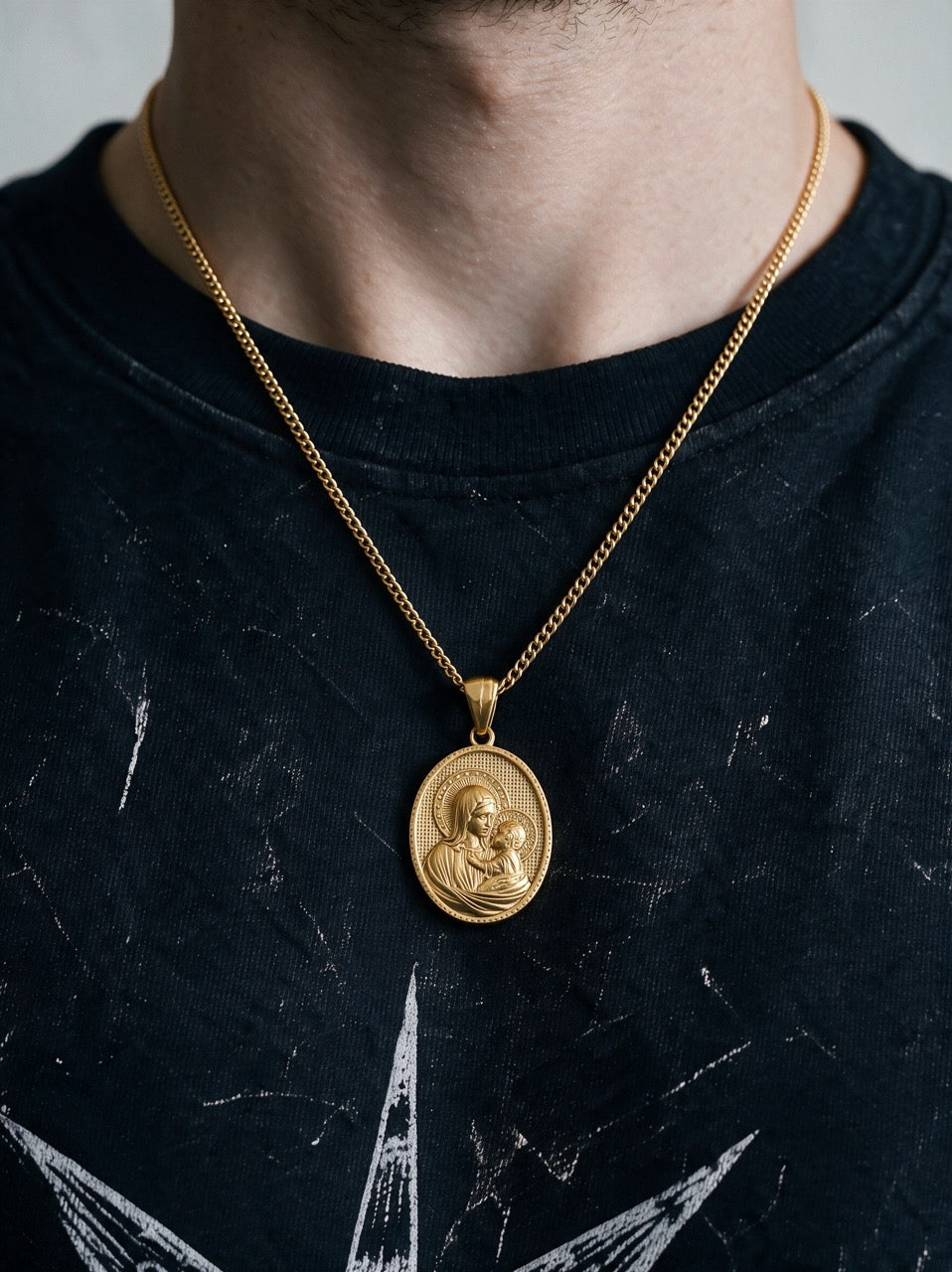 Gold Baby Jesus Pendant - Coda Jewelry