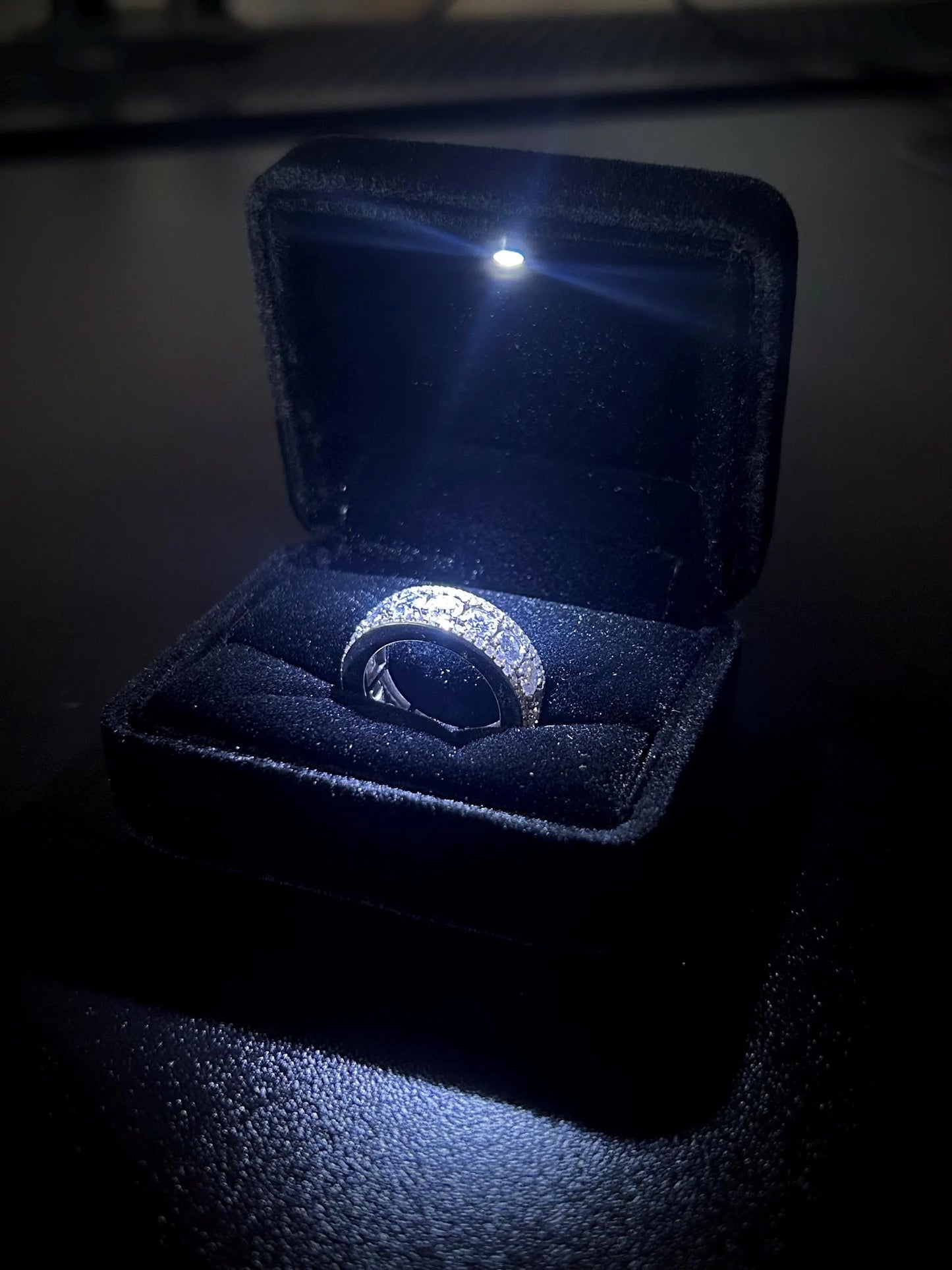 Moissanite Ring | Silver