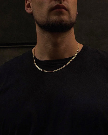 Gold Curb Cuban Link Chain - Coda Jewelry