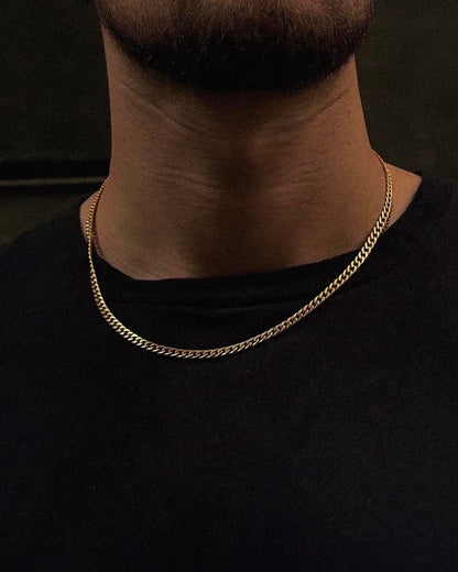 Gold Curb Cuban Link Chain - Coda Jewelry
