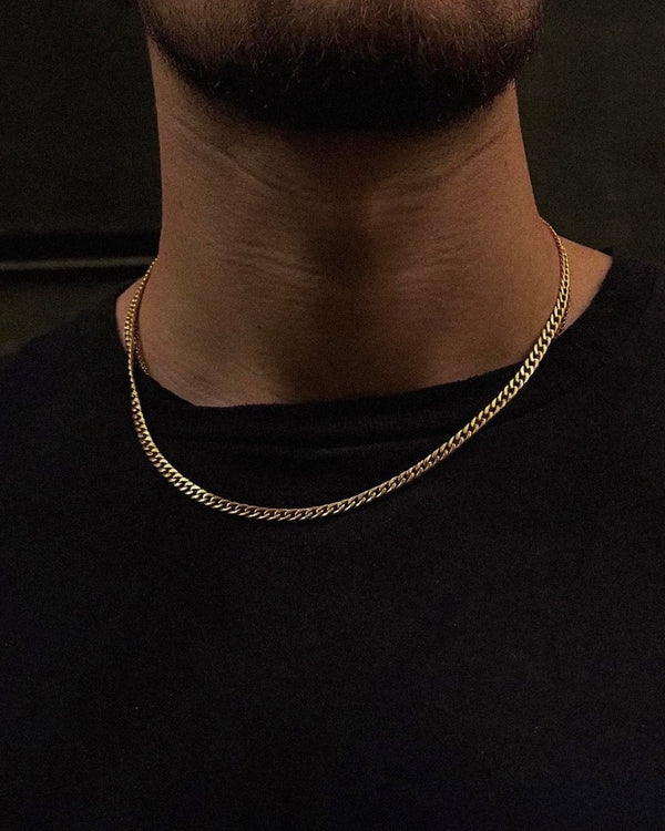 Gold Curb Cuban Link Chain - Coda Jewelry