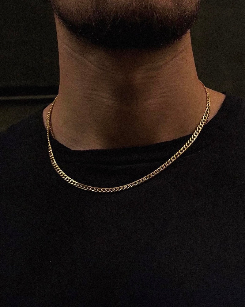 Curb Cuban Link Ketting | Goud