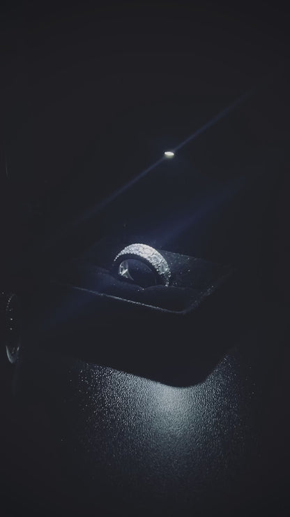 Moissanite Eternity Ring | Silver