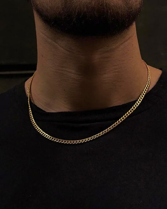 Gold Curb Cuban Link Chain