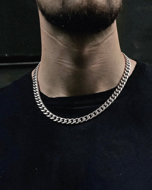 Silver Miami Cuban Link Chain